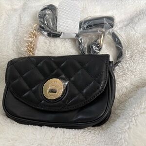 NWT Aldo Quilted Details Black Handbag